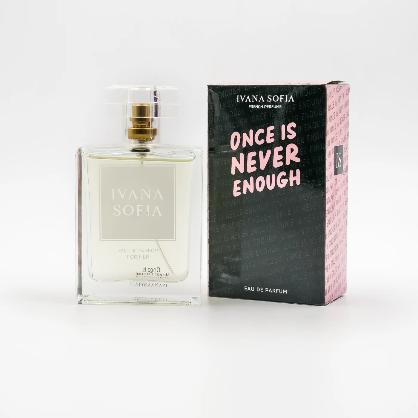 Once Is Never Enough 100ml bottle and presentation box
