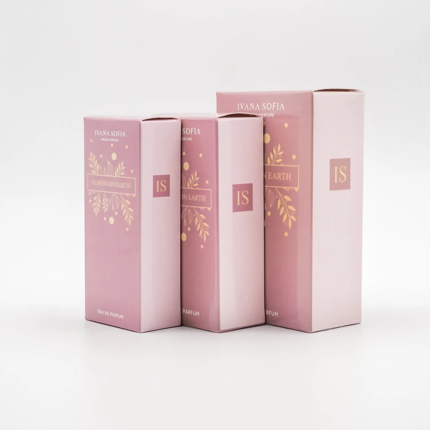Heaven On Earth fragrance bottle, side view