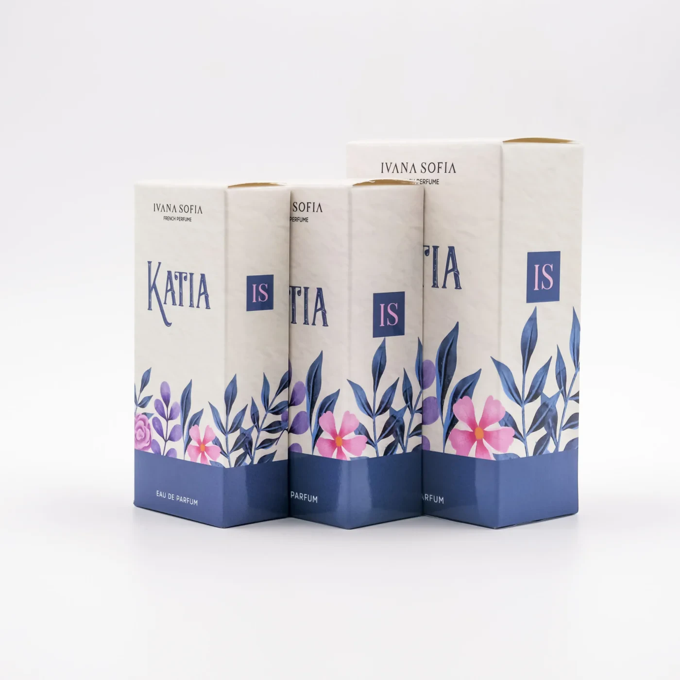 Katia fragrance bottle, side view
