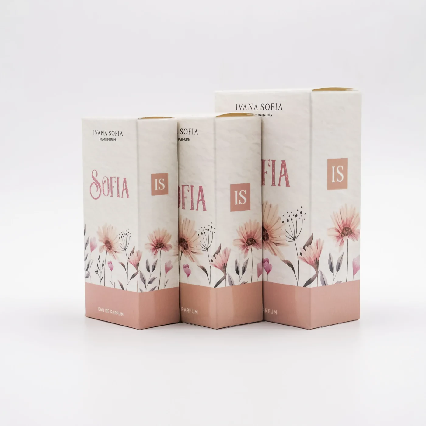 Sofia fragrance bottle, side view
