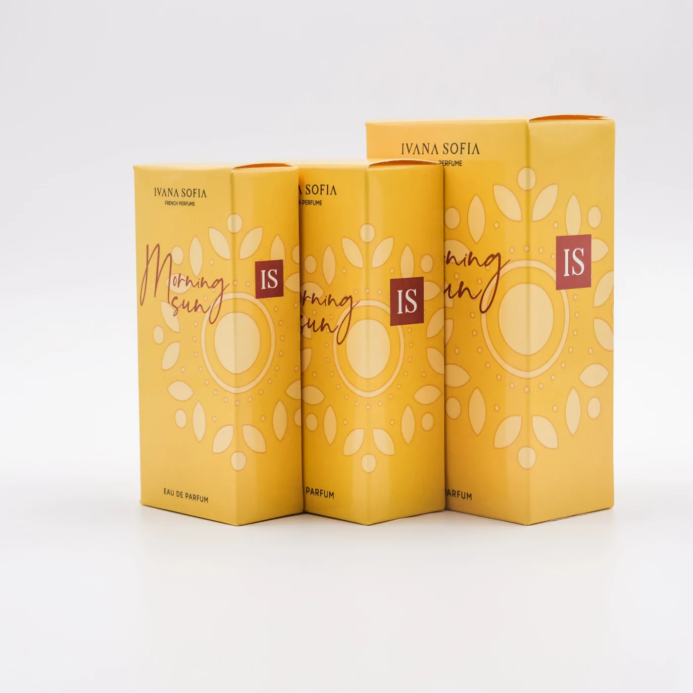 Morning Sun fragrance bottle, side view